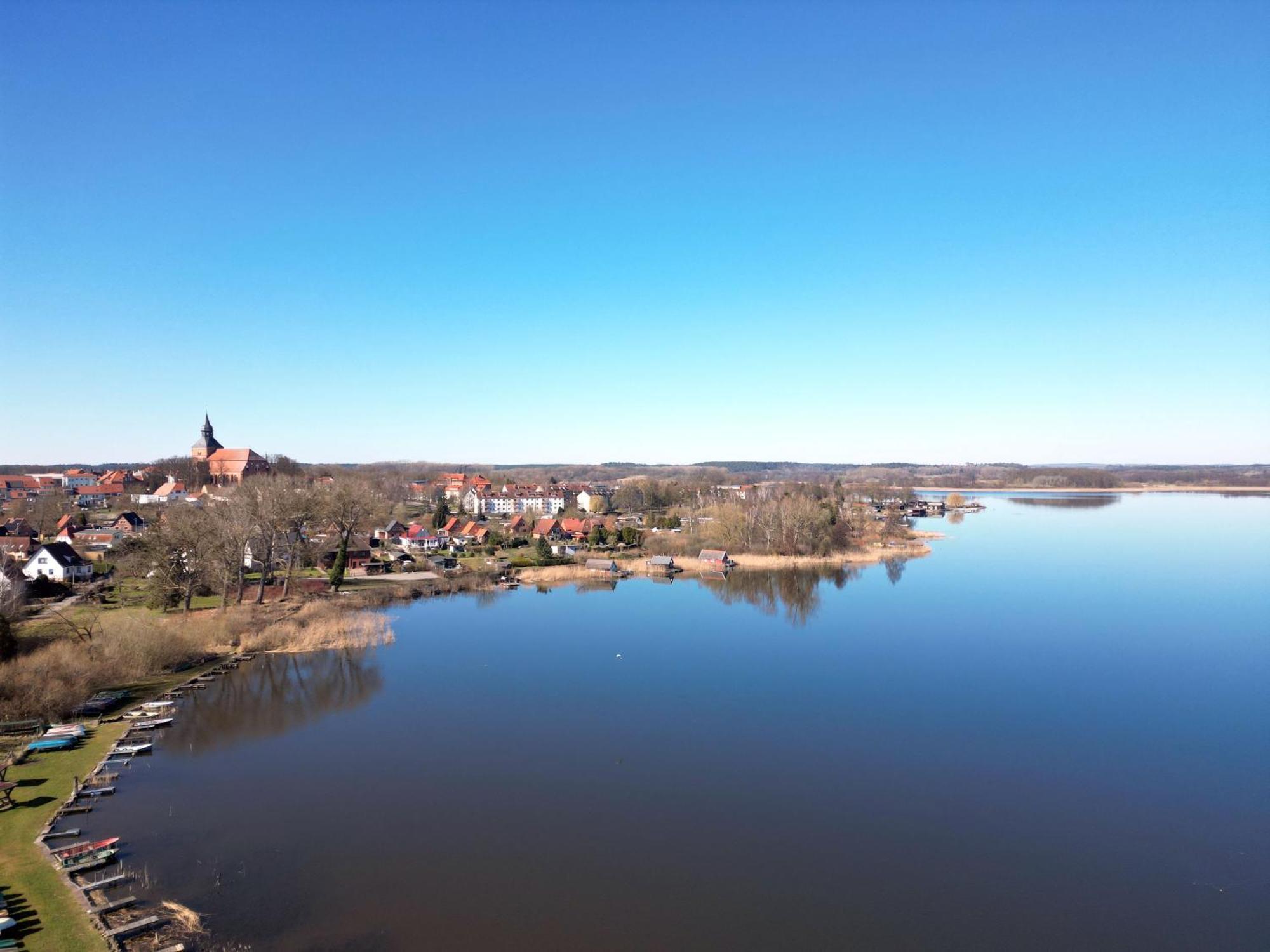 Blick Aufn See Sternberg Buitenkant foto